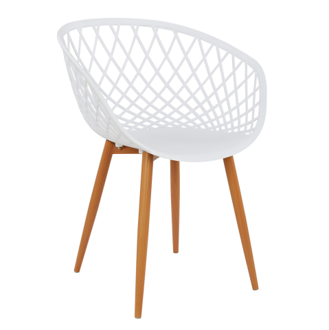 Fotolii - Armchair Polypropylene white Ariadne HM8001.01 62,5x56x80cm