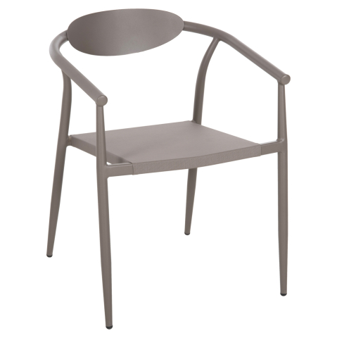 Scaune - Fotolii - ARMCHAIR SERLY HM6052.04 CHAMPAGNE ALUMINUM-CHAMPAGNE TEXTILENE 56x61x74,5Hcm.