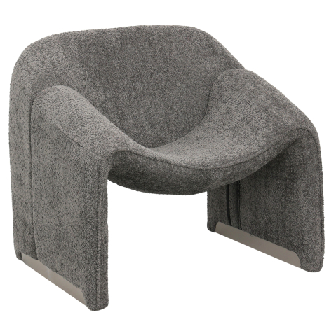 Fotolii - ARMCHAIR SPINER HM9599.01 GREY BOUCLE FABRIC 81x64x74Hcm.