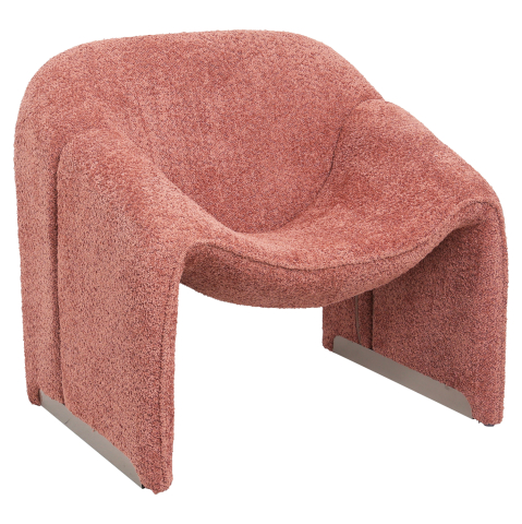 Fotolii - ARMCHAIR SPINER HM9599.02 PINK BOUCLE FABRIC 81x64x74Hcm.