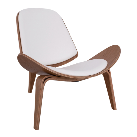 Fotolii - Armchair Superior P., HM1128.03 Natural color,white cushions PU 89x83x76 cm