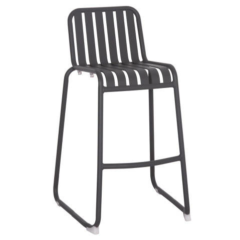 Taburete - BAR STOOL ALUMINUM RACHEL HM6341.01 GREY COLOR 47x56.5x98.5Hcm.