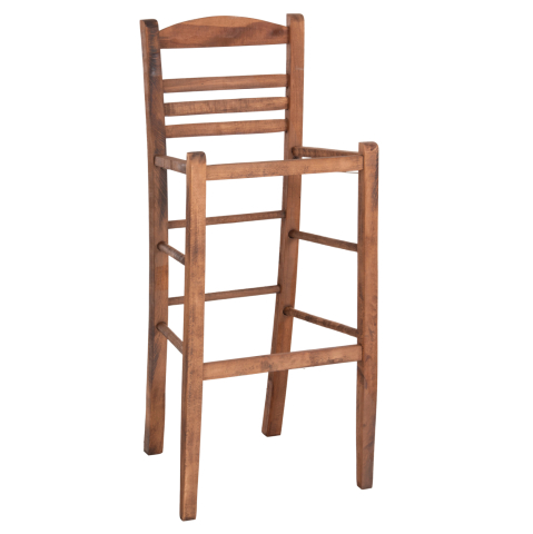 Taburete - BAR STOOL GADIEL HM5587.01 BEECH WOOD IMPREGNATED IN WALNUT COLOR 40,5x39x104.5Hcm.FRAME ONLY