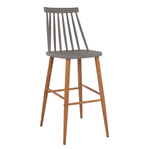 Scaune de bar - Bar Stool HM8459.10 Vanessa in grey color 43x49x107 cm