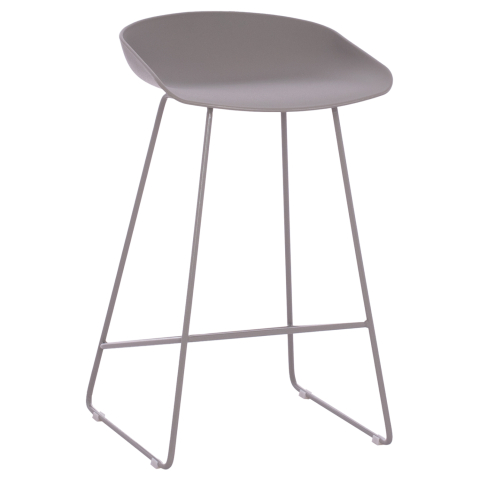 Scaune de bar - BAR STOOL HM9299.10, GREY, MEDIUM HEIGHT, 44x44x74