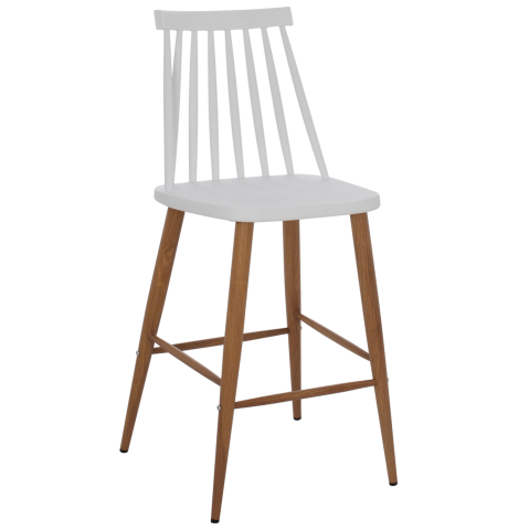 Scaune de bar - BAR STOOL HM9300.01 WHITE MEDIUM HEIGHT 43x45x97Η