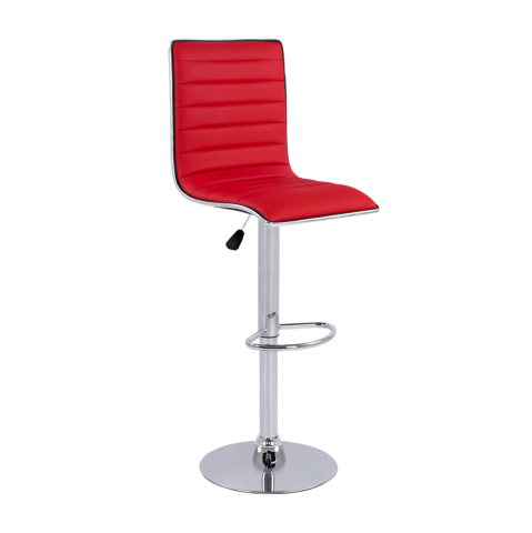 Interior - Bar Stool Nexus with gas lift and red PU HM209.04 40x47.5x115cm