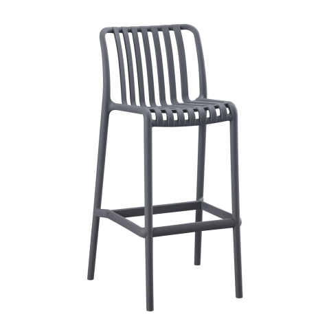 Taburete - BAR STOOL POLYPROPYLENE CONVEE HM6098.03 GREY 38,5x49,5x102Hcm.