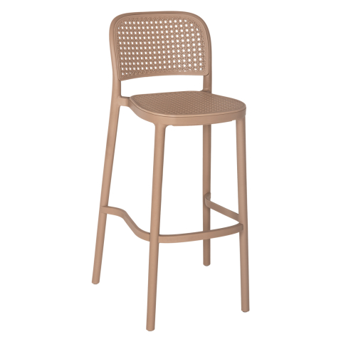 Taburete - BAR STOOL POLYPROPYLENE HM5939.03 IN CAPPUCCINO COLOR 51x52x104Hcm.