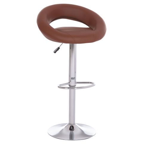 Interior - BAR STOOL SWIVEL REA HM203.23 WITH SUSPENSION-BROWN PU 54x47x96Hcm.