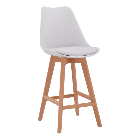 Interior - Bar Stool Vegas HM8000.11 White 48x58x105 cm