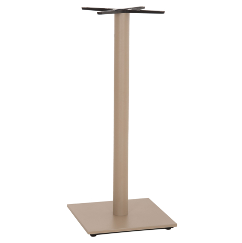 Baze pentru mese - BAR TABLE BASE HM439.25 METAL IN CAPPUCCINO MATTE-HEIGHT ADJUSTERS 46x46x108Hcm.