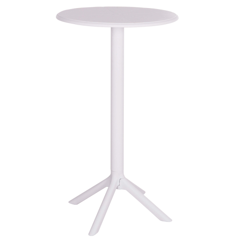 Mese - BAR TABLE ROUND TERRIN HM6126.11 POLYPROPYLENE WHITE Φ60x106Hcm.