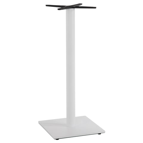 Baze pentru mese - BASE FOR BAR TABLE HM439.02 METAL IN WHITE MATTE WITH HEIGHT ADJUSTERS 46Χ46Χ108Hcm.