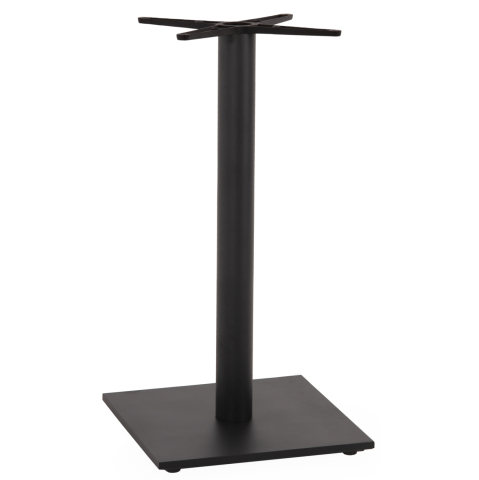 Baze pentru mese - BASE FOR BAR TABLE HM474.20 MEDIUM HEIGHT-MATTE GREY METAL-HEIGHT ADJUSTERS-CROSS 46Χ46cm 45Χ45Χ94Hcm