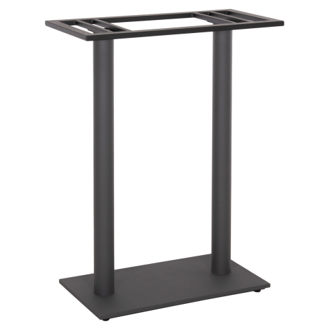 Baze pentru mese - BASE FOR BAR TABLE HM480.20 TWO LEGS-METAL IN GREY COLOR 80x40x108Hcm.