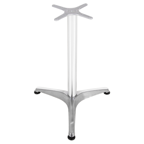 Baze pentru mese - BASE FOR TABLE HM449.01 ALUMINUM IN CHROME CROSS 28,5x28,5cm.- LEG DIMENSIONS: 54x54x68Hcm.
