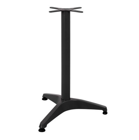 Baze pentru mese - BASE FOR TABLE HM449.03 ALUMINUM IN BLACK-- CROSS 29x29cm.- LEG DIMENSIONS: 54x54x68Hcm.