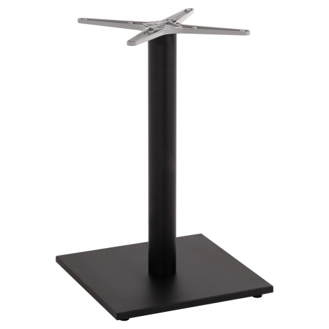 Baze pentru mese - BASE FOR TABLE HM475.01 ALUMINUM MATTE BLACK-46x46cm CROSS 46Χ46Χ72Hcm.