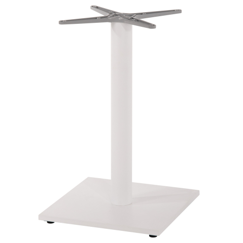 Baze pentru mese - BASE FOR TABLE HM475.02 ALUMINUM MATTE WHITE-46x46cm CROSS- 46Χ46Χ72Hcm.