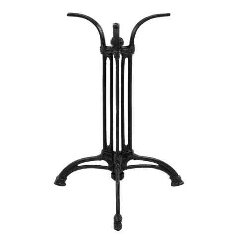 Baze pentru mese - Base from cast iron HM445 3legs in black color 50x50x71