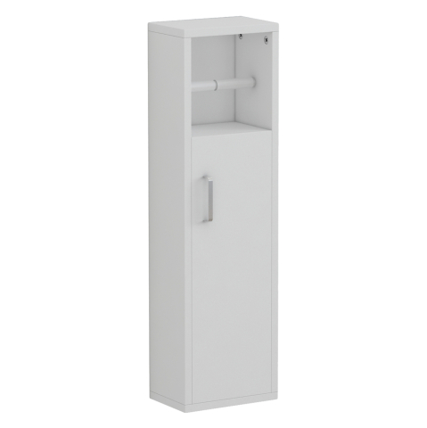 Baie - BATHROOM CABINET DAMIEN HM9025.12 MELAMINE IN WHITE COLOR 20x13x70Hcm.