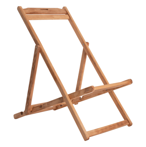 Sezlong-uri - BEACH CHAIR HM5798.02 NO ARMS SOLID BEECH WOOD NATURAL COLOR IMPREGNATED