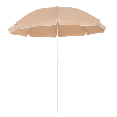 Umbrele - Baze - BEACH UMBRELLA WITH 8 FIBERGLASS SPOKES 2.00m HM6015.04 MOCHA COLOR-WHITE POLE
