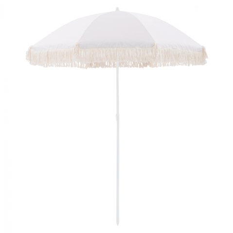 Umbrele - Baze - BEACH UMBRELLA WITH BEIGE MACRAME FRICTIONS HM5775.01 8 RADIAS Φ180Χ200m.