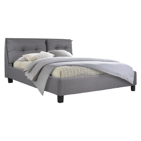Paturi - Bed Billie with fabric in grey color HM551.05 160x200 cm