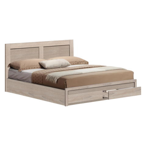 Paturi - Bed Capri HM312.02 With 2 drawers sonoma 150x200
