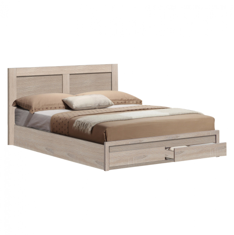 Paturi - Bed Capri HM399.02 with 2 Drawers Sonoma 160x200cm