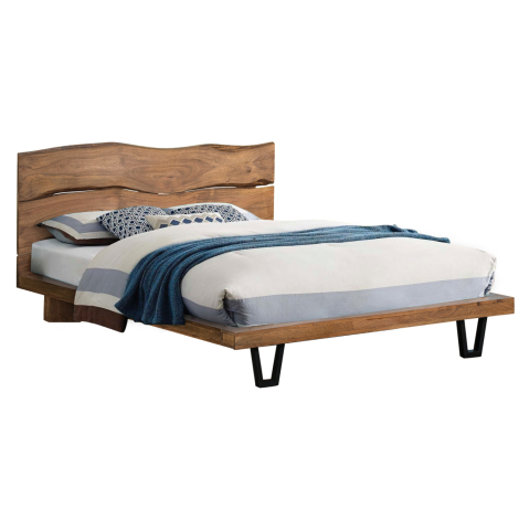 Paturi - Bed HM8218.11 Nicole, solid wood acacia, 160x200