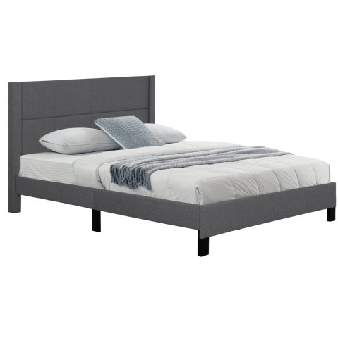 Interior - BED TRILLOP HM666.12 GREY FABRIC- 160x200cm. MATTRESS