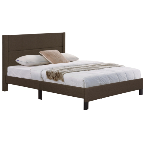 Interior - BED TRILLOP HM666.13 BROWN FABRIC- 160x200cm. MATTRESS