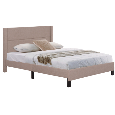 Seturi student - BED TRILLOP HM666.15 BEIGE FABRIC- 160x200cm. MATTRESS