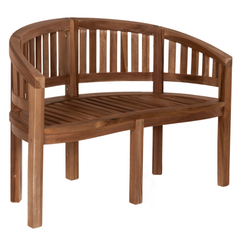 Banci - BENCH 2-SEATER CAPO HM9538 TEAK WOOD IN NATURAL COLOR 121X59X86Hcm.