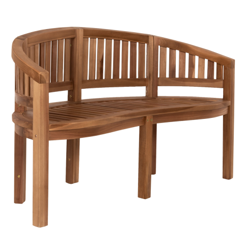 Banci - BENCH 2-SEATER CAPO HM9539 TEAK WOOD IN NATURAL COLOR 149x59x86Hcm.