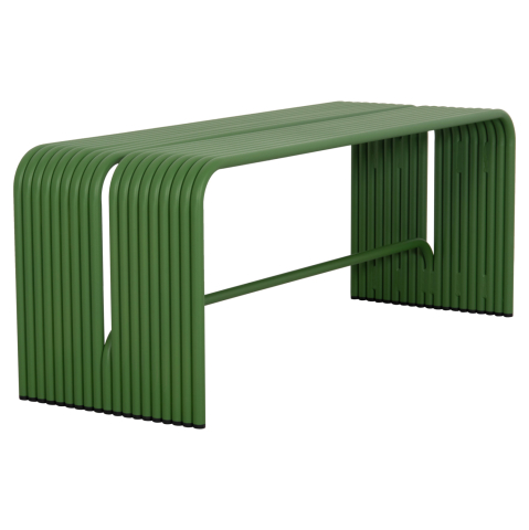 Banci - BENCH 2-SEATER SERIES INTREPID HM6327.07 ALUMINUM IN GREEN COLOR 109,5x37x42Hcm.