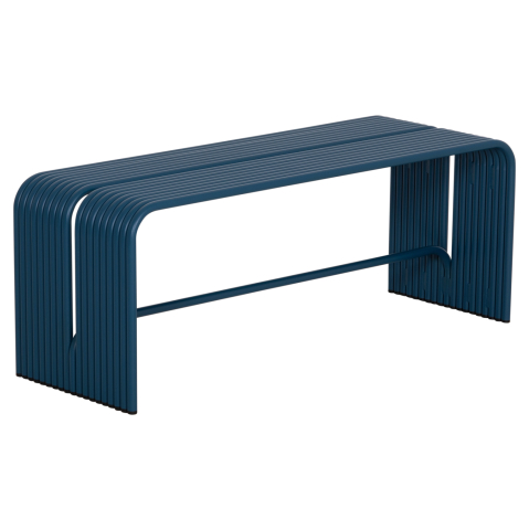 Banci - BENCH 2-SEATER SERIES INTREPID HM6327.08 ALUMINUM IN BLUE 109,5x37x42Hcm.