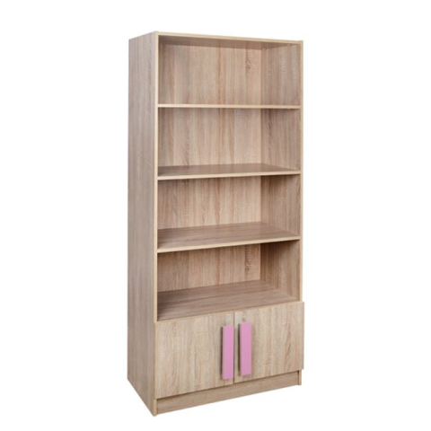 Camera copiilor - Bookcase Playroom Sonama-Pink HM10146.03 80X35X180cm