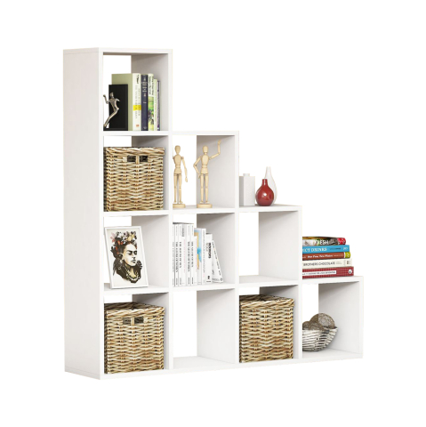 Biblioteci - BOOKCASE SCALE HM9238.11 MELAMINE WHITE 120x30x123,6Hcm.