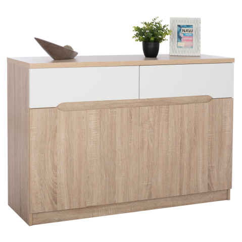 Dulapuri pentru pantofi - Buffet HM2234.02 2 Drawers and 4 Doors Sonama 120x40x80cm