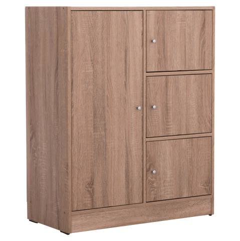 Dulapuri - CABINET WITH 4 STORAGE SPACES MATIN HM2479.02 SONAMA OAK MELAMINE 80x39,5x99,5Hcm.