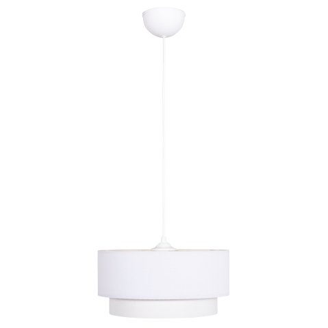 Iluminat - CEILING PENDANT CYLINDRICAL LAMP KRIKS HM4707.01 PVC IN WHITE Φ30x70Hcm.