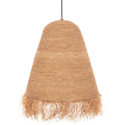 Iluminat - CEILING PENDANT LAMP HM4030 RATTAN IN NATURAL COLOR Φ100x100-103Hcm.
