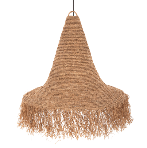 Iluminat - CEILING PENDANT LAMP HM4033 RATTAN IN NATURAL COLOR Φ103x84,5-106Hcm.