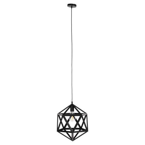 Iluminat - CEILING PENDANT LAMP HM4073 BLACK METAL 30x30x35H cm.