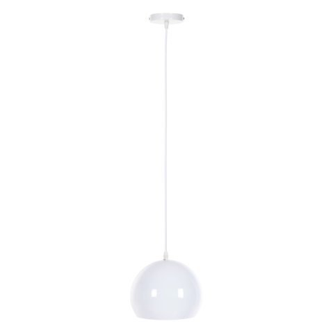 Iluminat - CEILING PENDANT LAMP HM4108 WHITE METAL BELL 19x19x115H cm.
