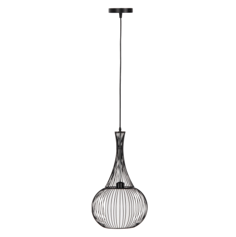 Iluminat - CEILING PENDANT LAMP HM4132 BLACK METAL Φ30x50H cm.